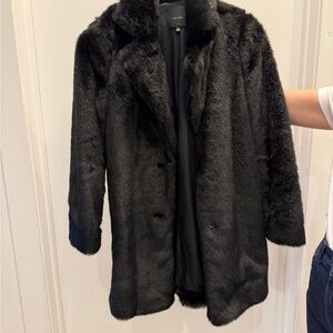 Talula (Aritzia) Faux Fur Black Coat